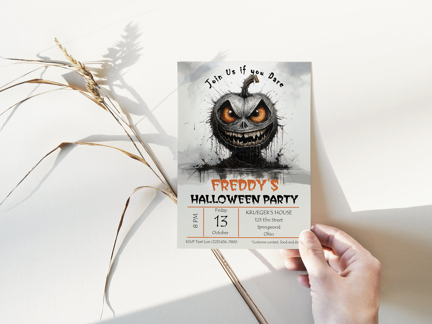 Halloween Creepy Party Invitation