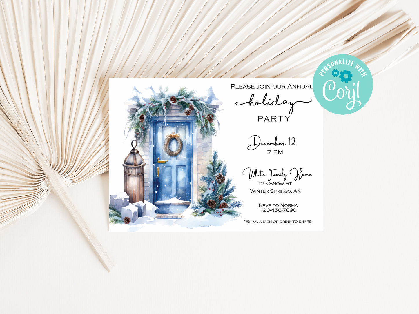 Winter Christmas Party Invitation