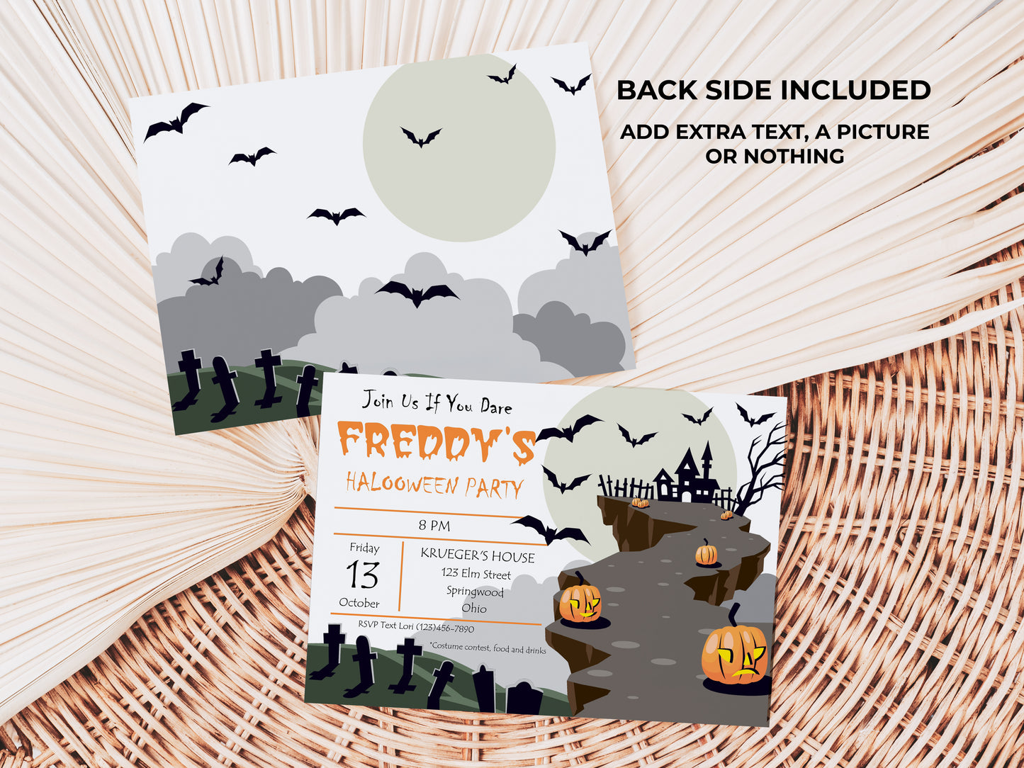 Halloween Haunted House Party Invitation Spooky Party