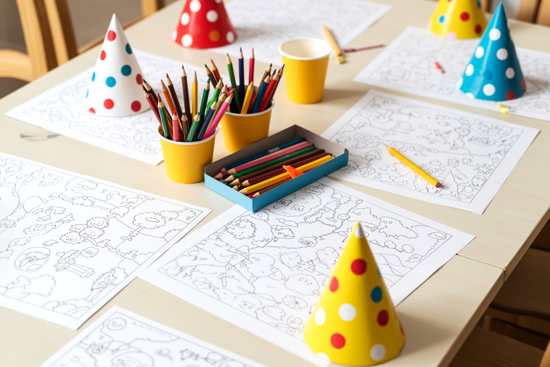 Printable activity sheets for kids used in classroom and parties