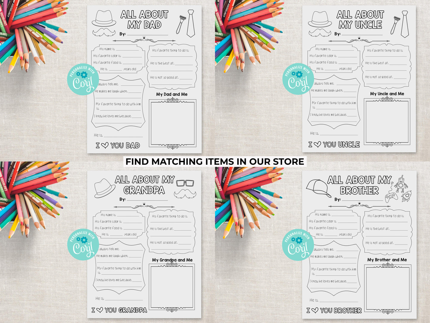 All About my Brother Printable