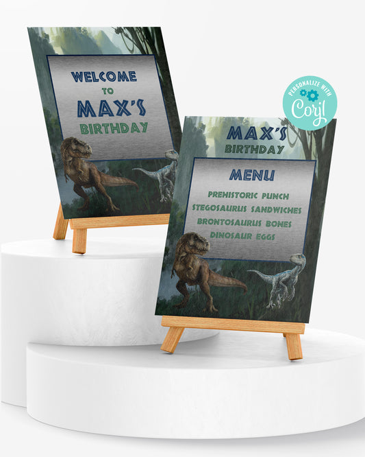Jurassic Era Dinosaurs Signs