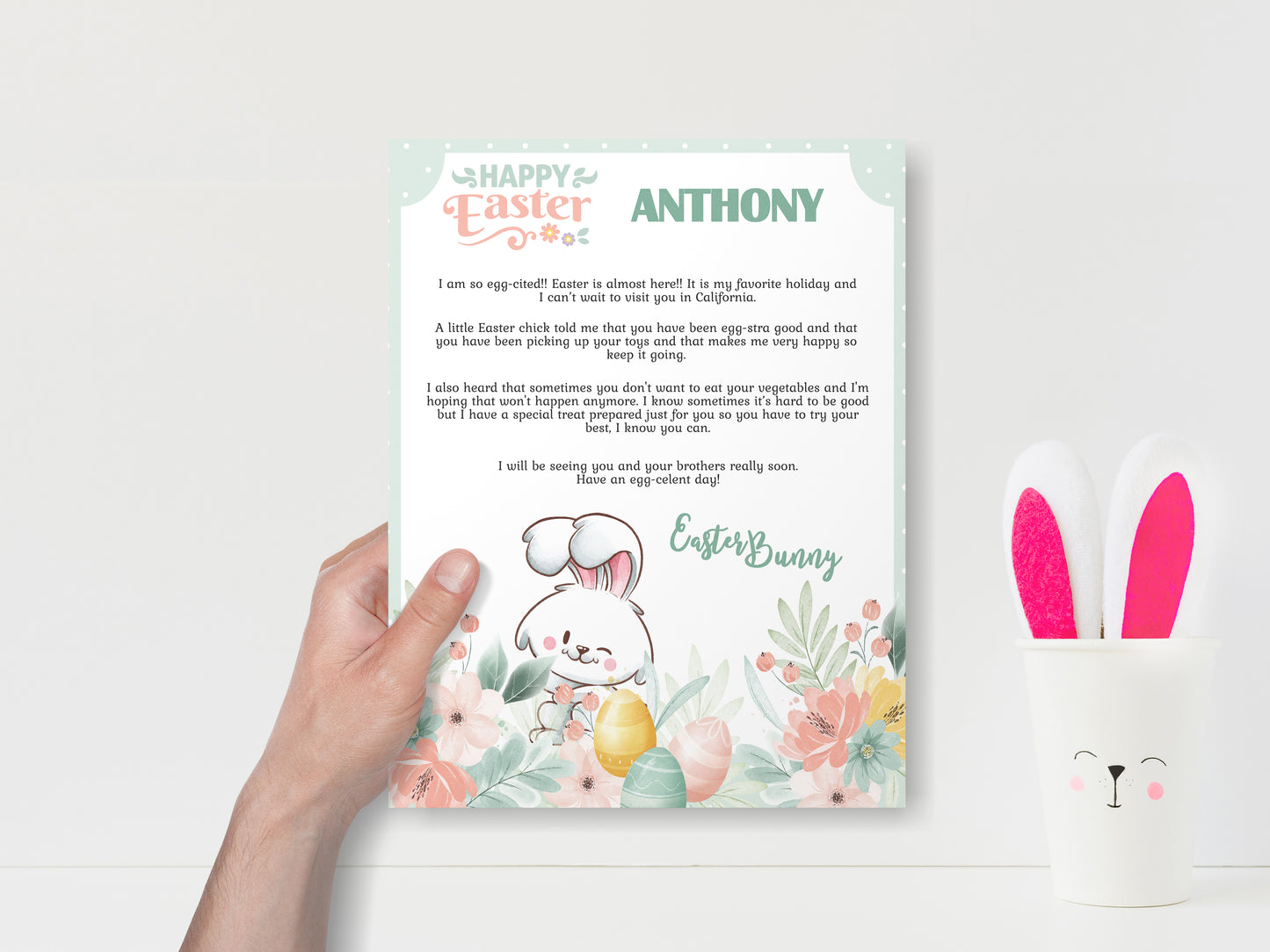 Personalized Letter from the Easter Bunny