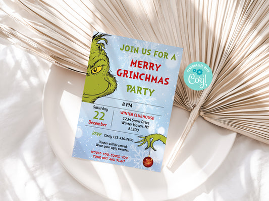 Merry Grinchmas Party Invitation 2