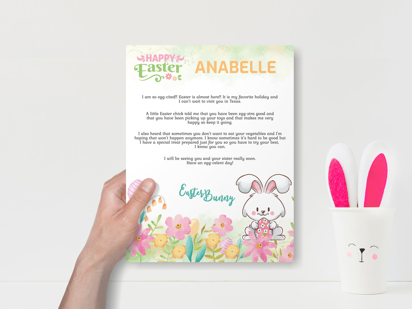 Personalized Letter from the Easter Bunny