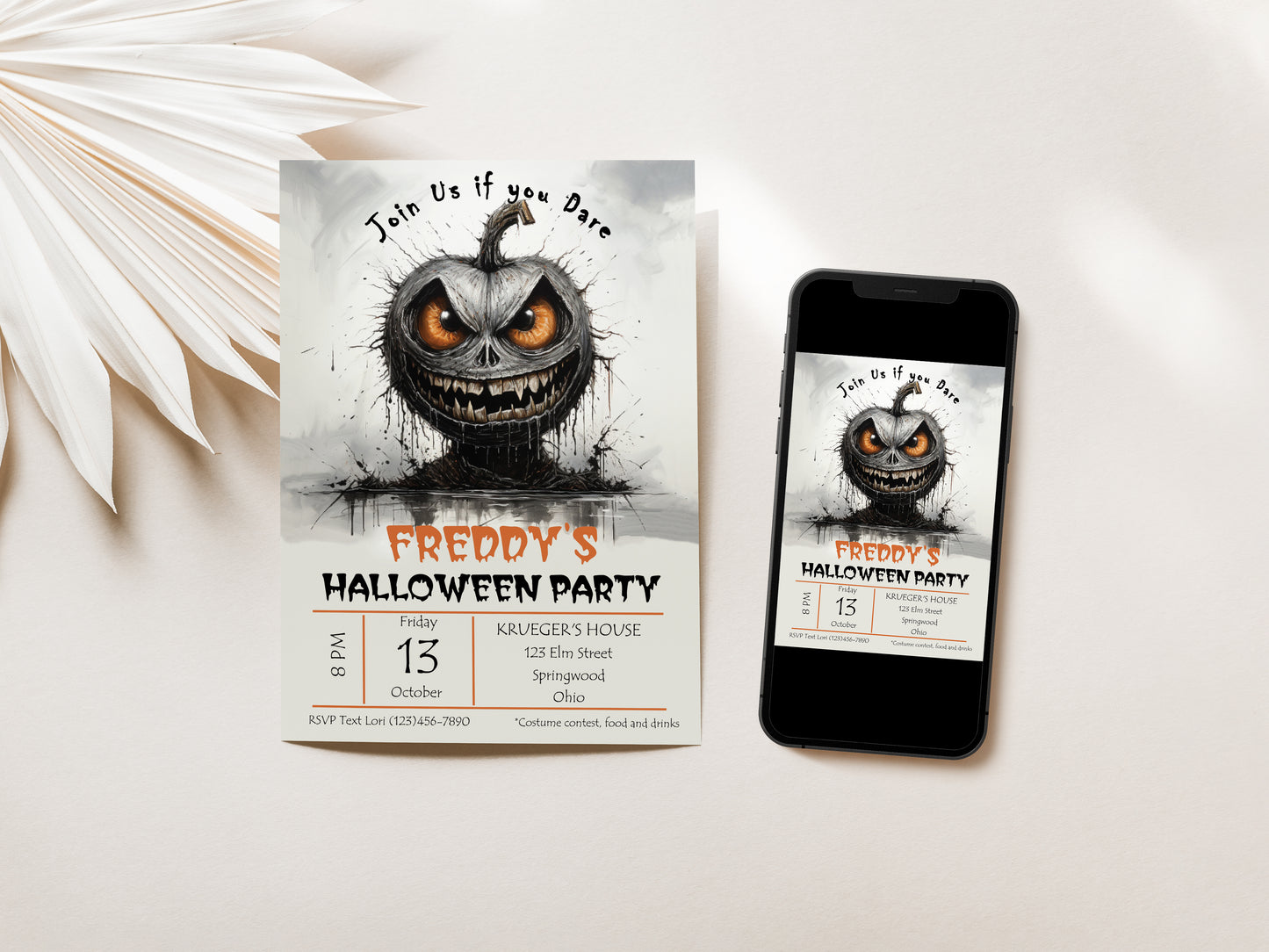 Halloween Creepy Party Invitation