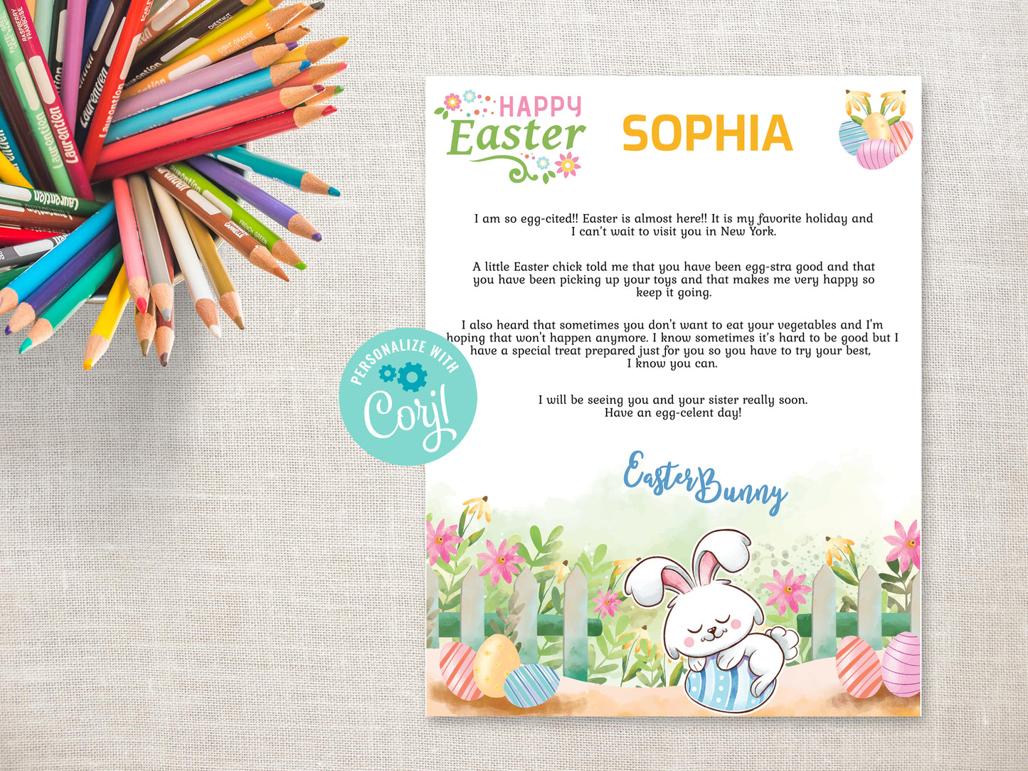 Personalized Letter from the Easter Bunny