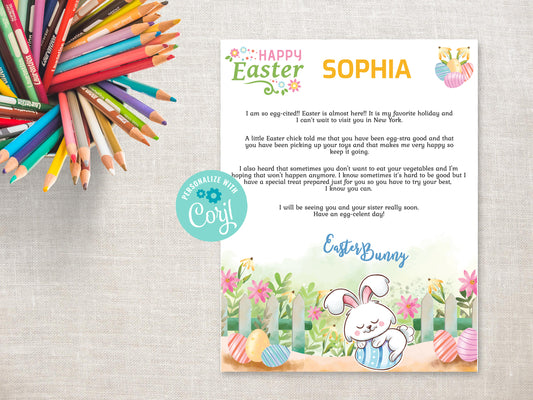 Personalized Letter from the Easter Bunny