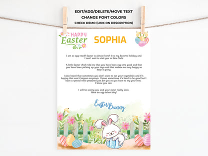 Personalized Letter from the Easter Bunny