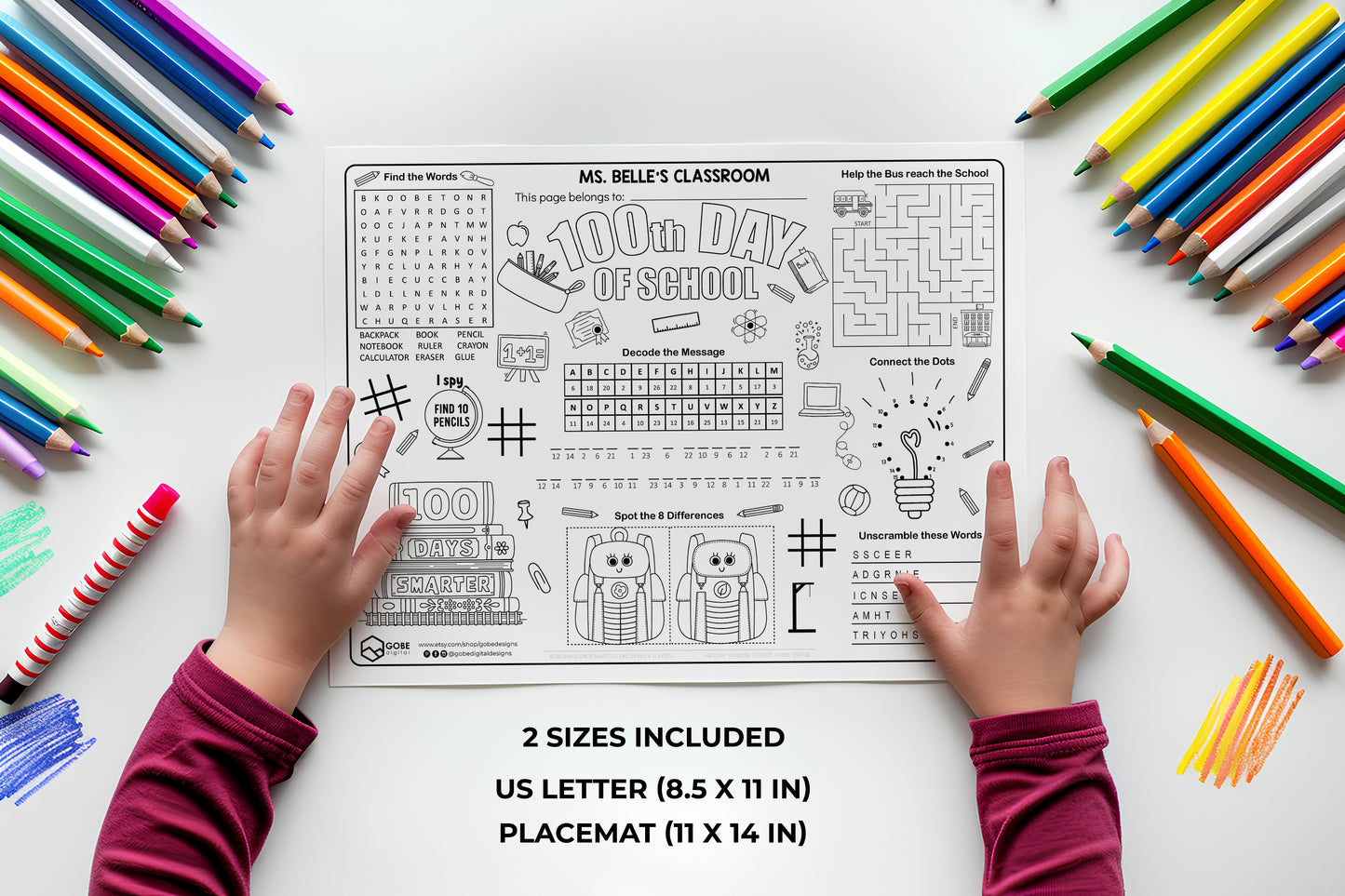 100th Day of School Activity Sheet