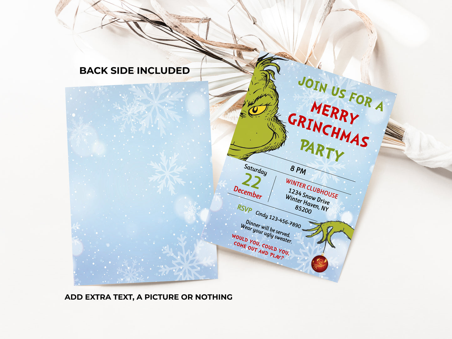 Merry Grinchmas Party Invitation 2