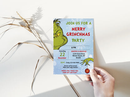 Merry Grinchmas Party Invitation 2