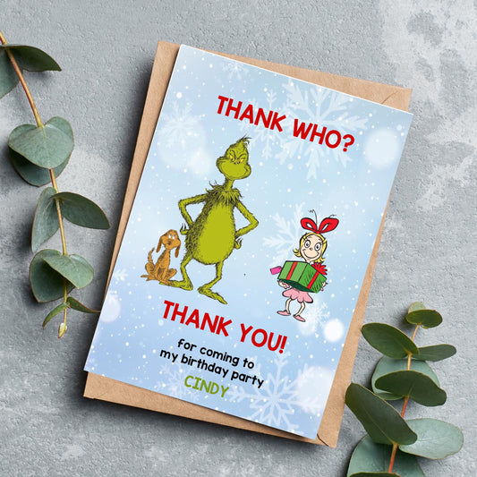 Grinchmas Thank You Cards