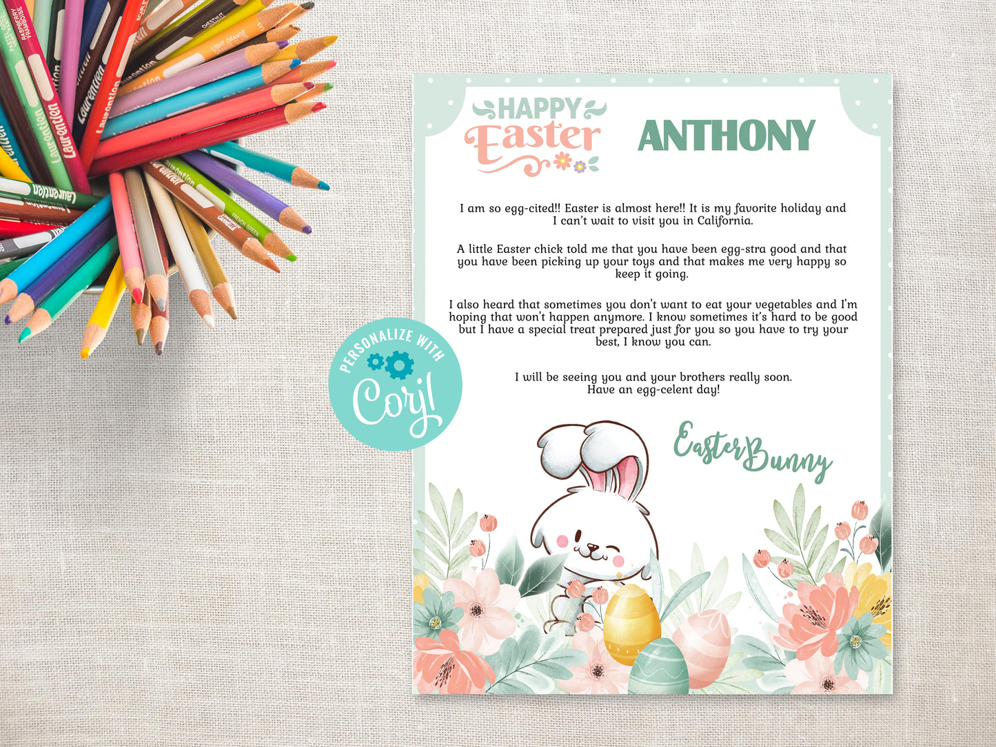 Personalized Letter from the Easter Bunny