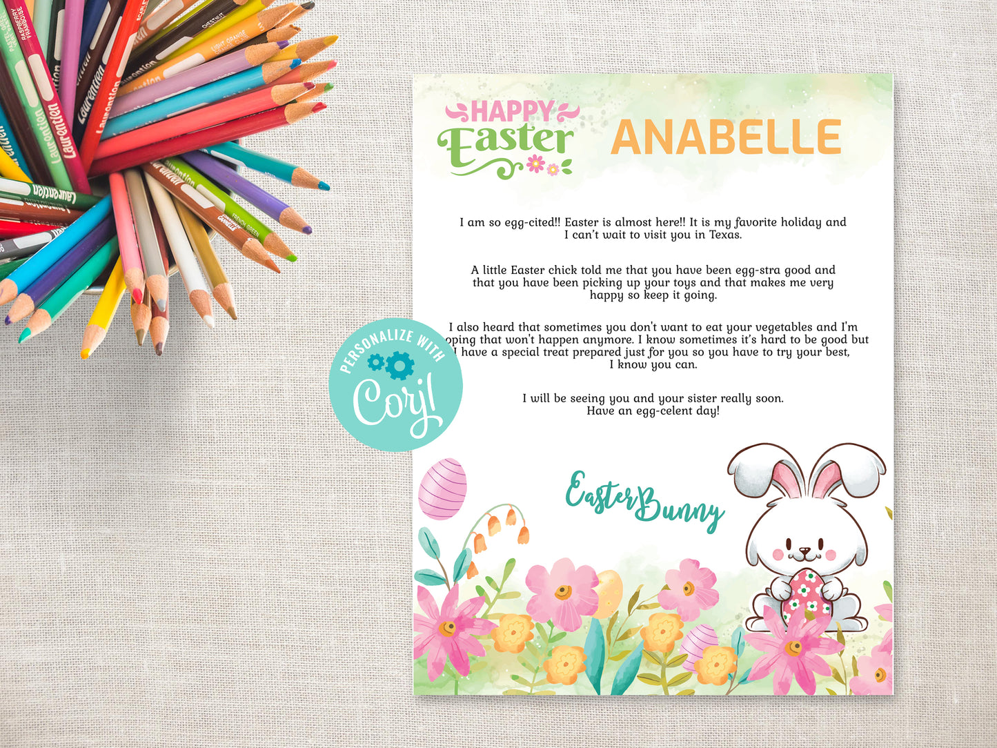 Personalized Letter from the Easter Bunny