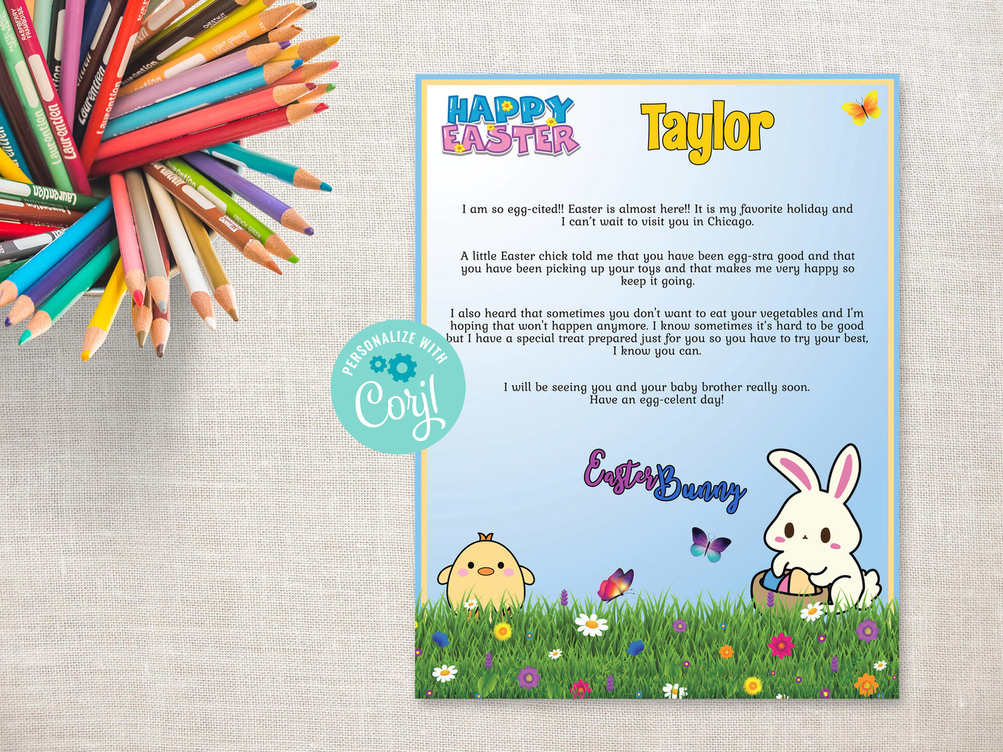 Personalized Letter from the Easter Bunny