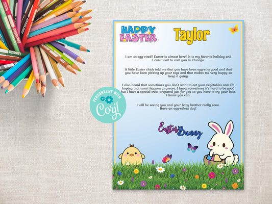 Personalized Letter from the Easter Bunny