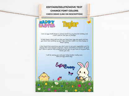 Personalized Letter from the Easter Bunny