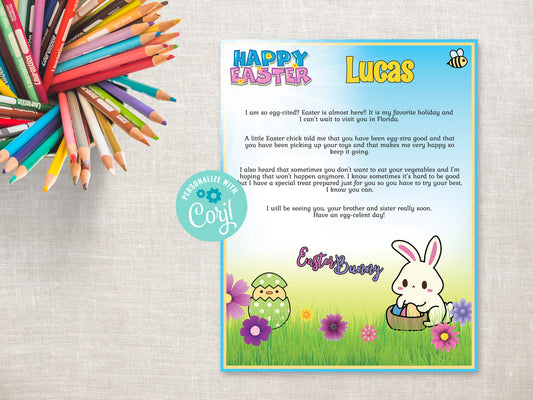 Personalized Letter from the Easter Bunny