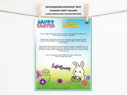 Personalized Letter from the Easter Bunny