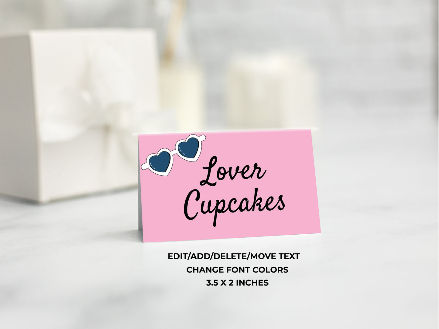 Taylor Swift inspired Food Tent Labels Placecards. 24 different designs.