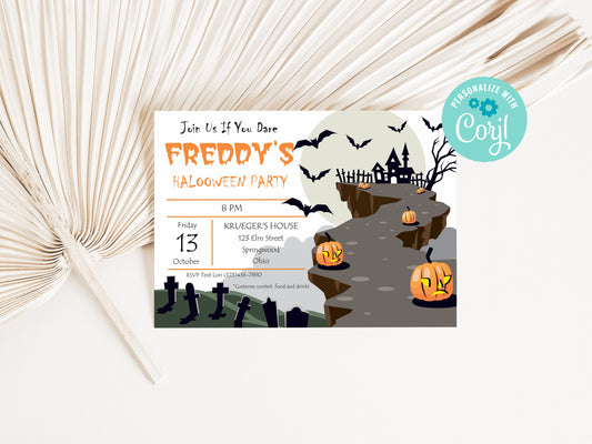 Halloween Haunted House Party Invitation Spooky Party