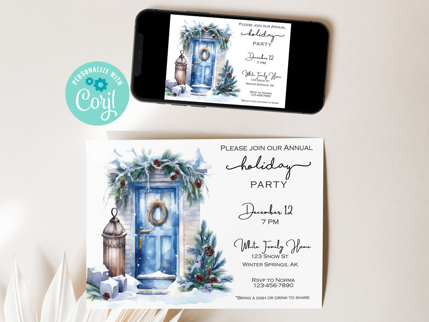Winter Christmas Party Invitation