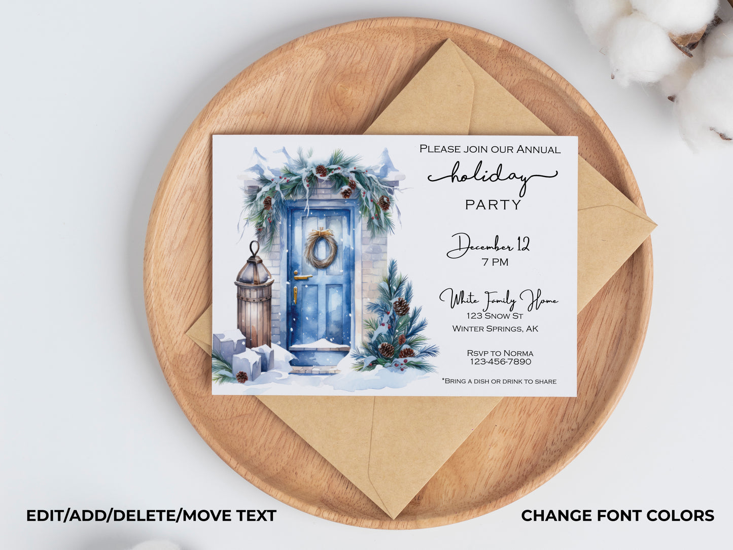 Winter Christmas Party Invitation