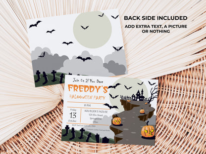 Halloween Haunted House Party Invitation Spooky Party