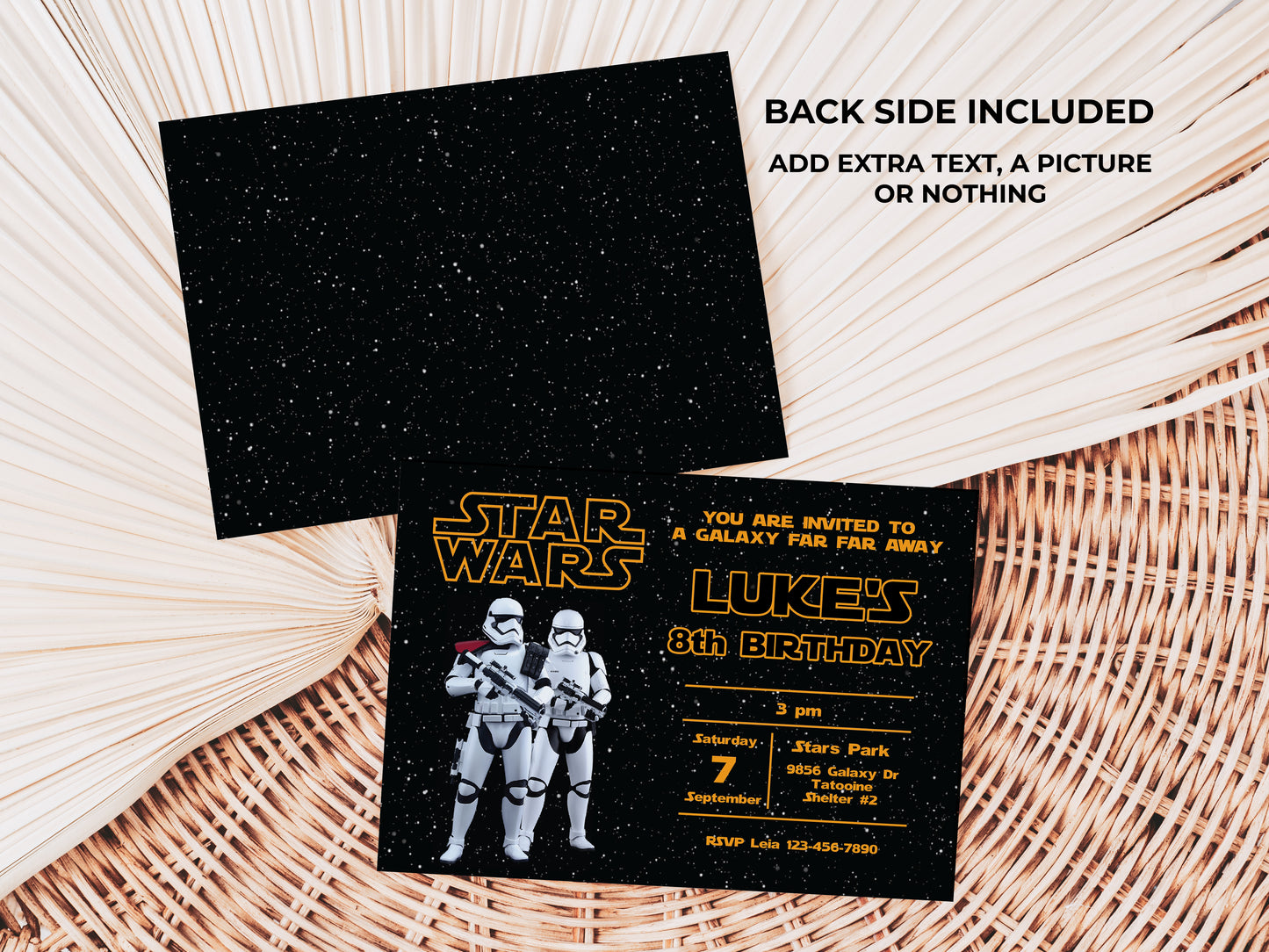 Star Wars Stormtroopers Birthday Party Invitation
