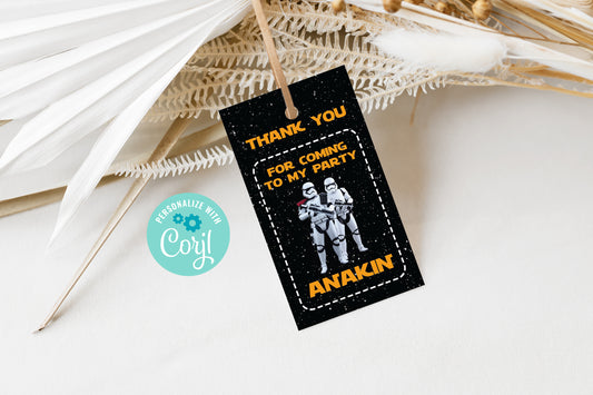 Star Wars Stormtroopers Thank You Tags