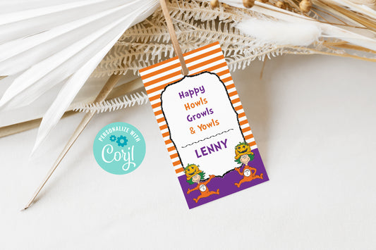 Halloween Cat Hat Things Thank You Tags